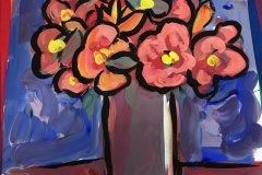 Floral Still Life in Acrylic